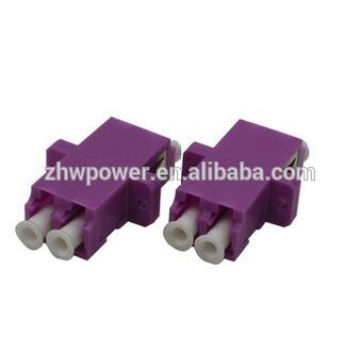 High quality Duplex LC OM4 adapter OM4 fiber optic adapter with purple color